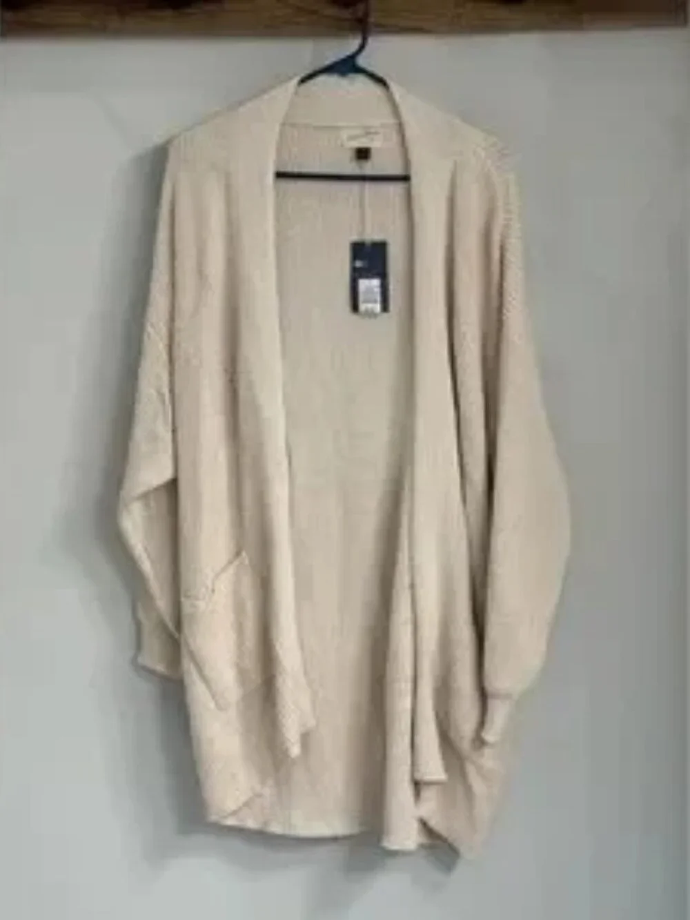 Women's Beige Open-Front Cardigan - Picture 1 of 4